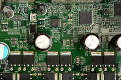 The main circuit board of a microcomputer. The motherboard contains the connectors for attaching additional boards.