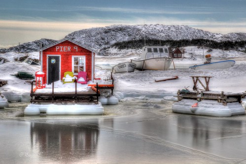 ocean old winter sea sky house snow canada west reflection ice beauty clouds port newfoundland boats bay wooden fishing colours chairs harbour cove stage ngc scenic calm historic trinity wharf peninsula tranquil hdr bonavista champneys