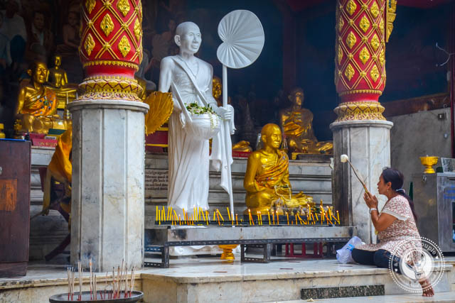 Praying at Wat Phrathat Doi Suthep