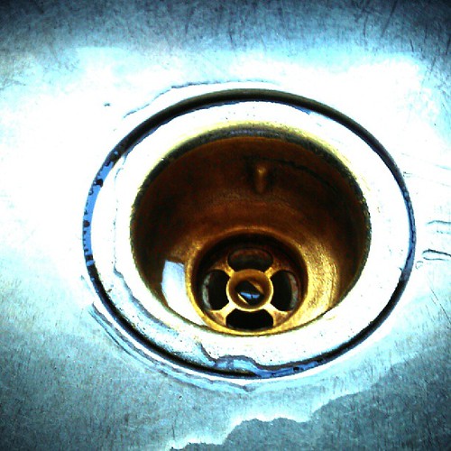 The abyss. #drain #silver #sink #home #kitchen #MA #marlborough