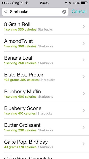 Fitbit iOS App - Search Food