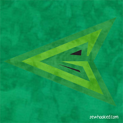Green Arrow Paper Pieced Pattern