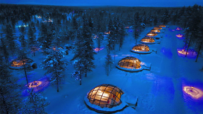 Làng khách sạn lều tuyết Kakslauttanen