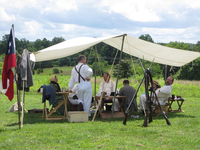 Living history encampment at Sailor's Creek Battlefield State Park