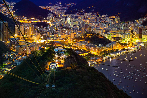 Rio de Janeiro at Night from Sugarloaf