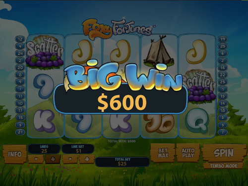 free Foxy Fortunes slot big win