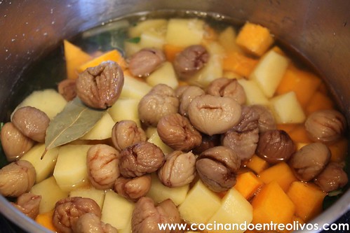 Potaje de castañas con acelgas y calabaza www.cocinandoentreolivos (12)