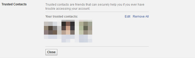 Facebook Trusted Contacts