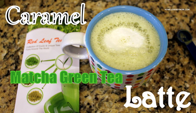 Red Leaf Tea: Caramel Matcha Green Tea Powder Review + Caramel Green Tea Hot Latte Recipe