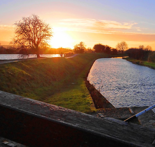 sunset water canal lock reservoir hss sliderssunday