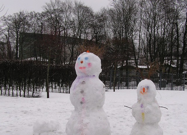 Happy snowmen