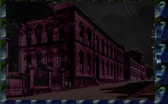 école de forbach: la nuit :photo vers 1930