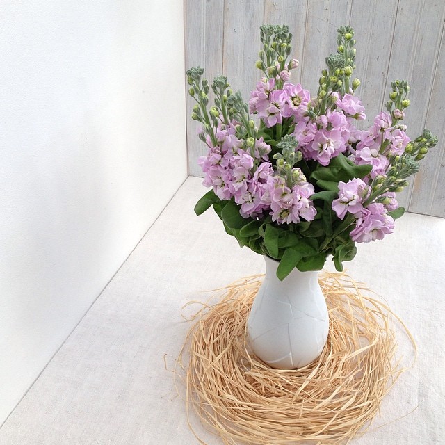 Floral Styling - A Simple Flower Arrangement- on the blog. Pretty pink