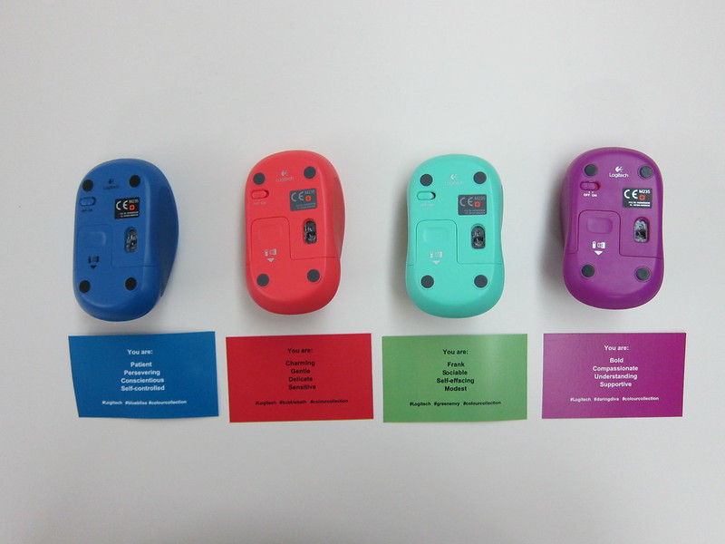 Logitech Wireless Mouse M235 (2014 Color Collection) - 4 Colors (Bottom)