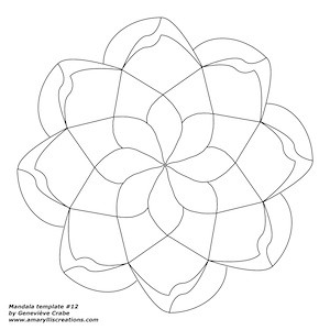 Mandala template #12