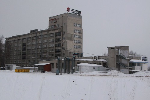 Our hotel in Nizhny Novgorod - Soviet looking outside, modern inside