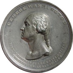 1889 Washington Inauguration centennial medal obverse