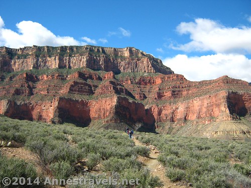 Along the Tonto Trail in the Grand Canyon of Arizona