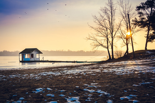 winter sunset sky sun snow color ice birds canon lens eos colorful lagoon kit lithuania kaunas lietuva 1000d