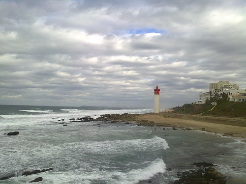 lighthouse durban southafrica umhlanga ocean blinkagain sea water waves travel sky cloudy africa south