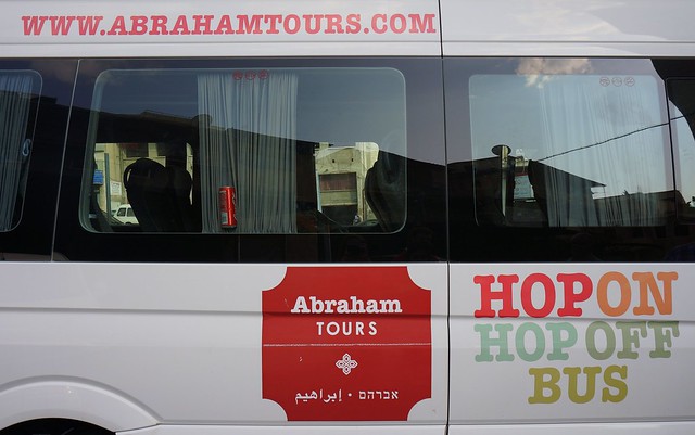Abraham Tours, Israel offering hop on and hop off stops at various destinations 