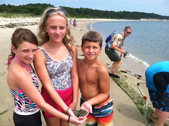 Bring the whole family for a day of outdoor hiking, biking, and beach time at Kiptopeke State Park, Virginia.