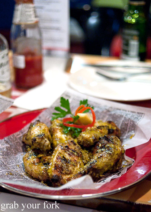 inoksi chicken wings at lucky tsotsi south african street food darlinghurst