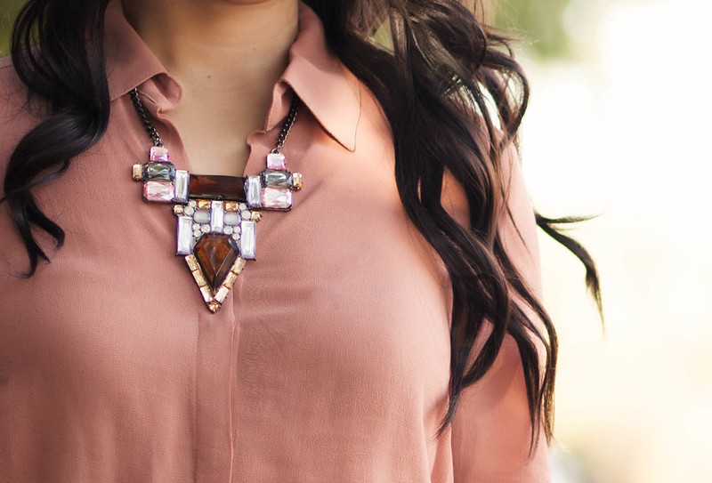 cute & little blog | jewelmint city light statement necklace