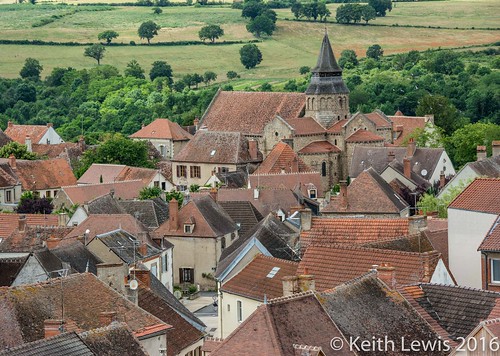 huriel allier village france historic roofs