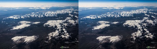 panorama usa snow ice clouds airplane stereoscopic 3d crosseyed horizon rockymountains stereopair crossview 2013 crossviewstereopair