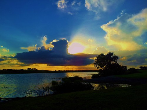 sunset water clouds pond lakeland lakelandflorida carltonarmsnorthlakeland