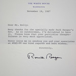 Letter from President Ronald Reagan