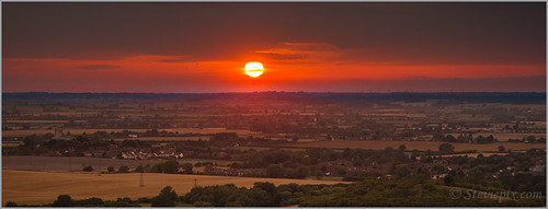 sunset summer england sky landscape photo bedfordshire august whipsnade 2013 365project bisonhill steviepix