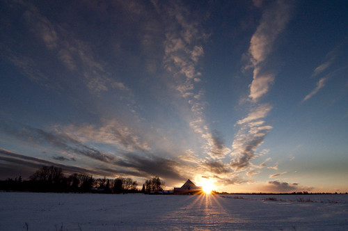 winter sunset landscape arnprior ruralottawa