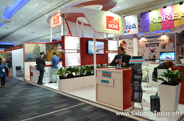 Side View of Turkey Tourism Trade Show Booth Display 