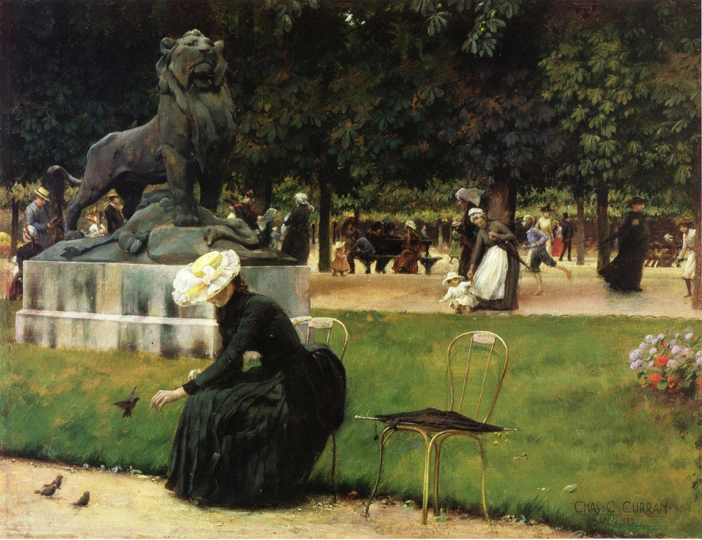 In the Luxembourg Garden by Charles Courtney Curran - 1889