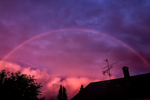 sunset clouds rainbow sonnenuntergang wolken regenbogen