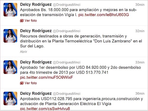 Delcy Rodríguez (DrodriguezMinci) en Twitter - Google Chrome