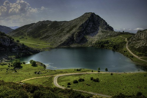 españa lake verde water landscape lago spain agua nikon shot d70 asturias paisaje enol d5100