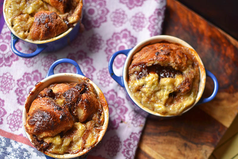 Nutella Banana Bread Pudding via LittleFerraroKitchen.com