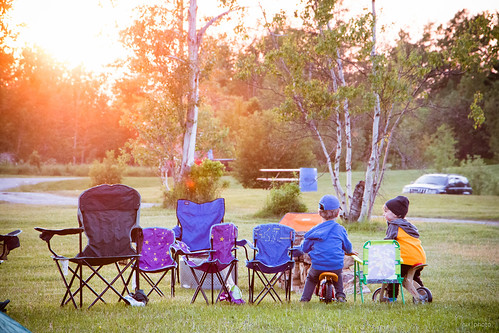 camping sunset nature bike kids golden toddler outdoor hour
