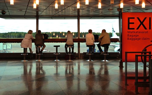 morning sunrise finland cafe airport helsinki waiting lounge
