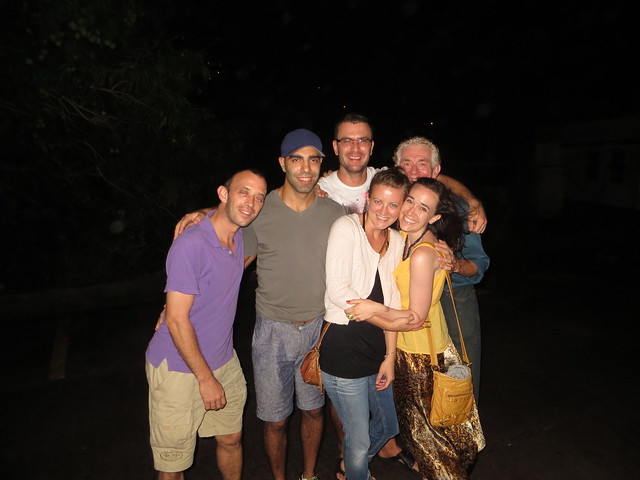 With friends in Saba, Caribbean 