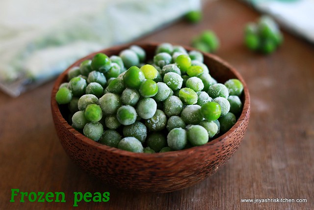 How to freeze peas