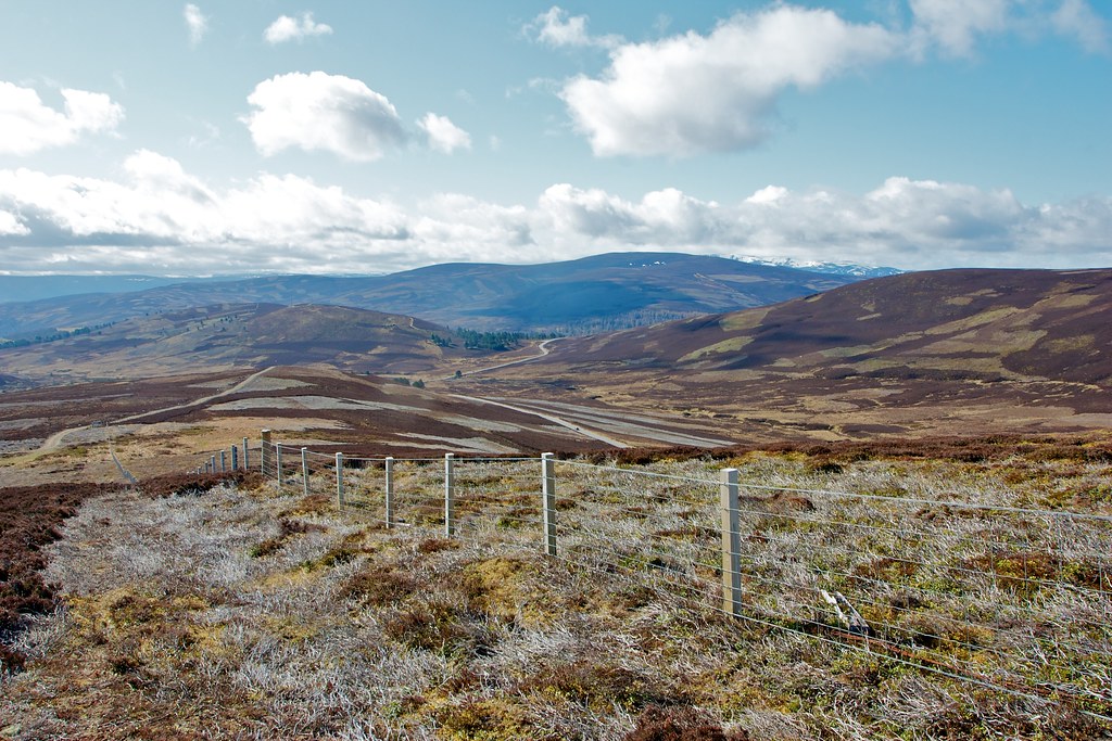 Lochnagar beyond the A939 and Glen Gairn