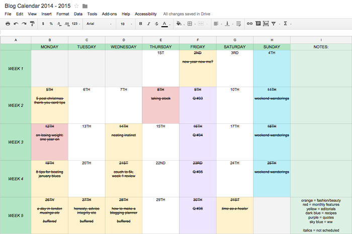 how to create an editorial calendar 3