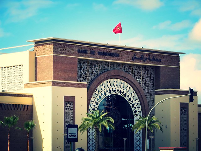 gare de train, train station in marrakech, marrakech architecture, things to do in marrakech, morocco