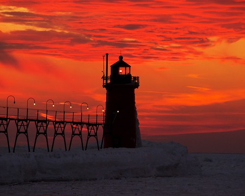 winter sunset lighthouse ice night flickr lakemichigan greatlakes nikkor300mmf4af sonyalpha7rilce7ra7r