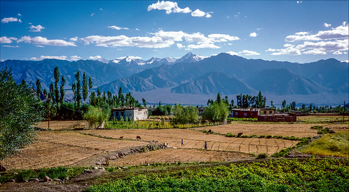 sky india mountains film nature sunshine analog 35mm landscapes 1989 leh ladakh kodachrome64 nikonaf3