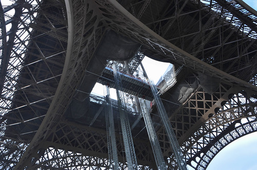 La Torre Eiffel desde abajo